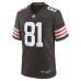 Cleveland Browns Luke Floriea Nike Brown Team Game Jersey