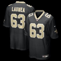 New Orleans Saints Sataoa Laumea Nike Black Team Game Jersey