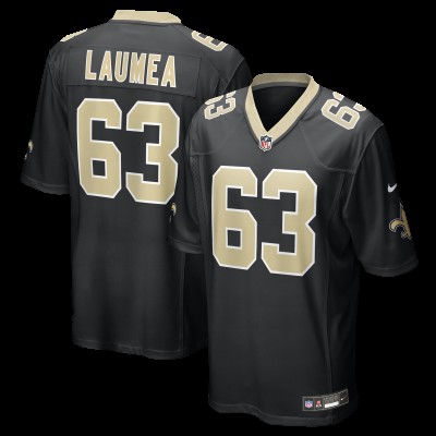 New Orleans Saints Sataoa Laumea Nike Black Team Game Jersey