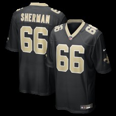 New Orleans Saints William Sherman Nike Black Team Game Jersey