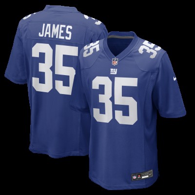 New York Giants LaMareon James Nike Royal Team Game Jersey