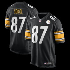 Pittsburgh Steelers Matt Sokol Nike Black Team Game Jersey