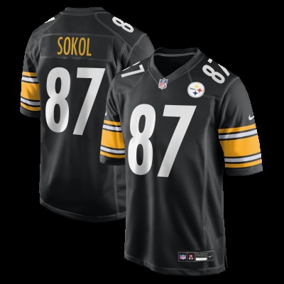 Pittsburgh Steelers Matt Sokol Nike Black Team Game Jersey