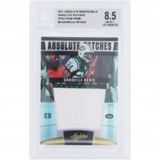 Darrelle Revis New York Jets 2011 Panini Absolute Jumbo Dual-Color Game-Used Relic #8 #4/5 BGS Authenticated 8.5 Card Darrelle Revis New York Jets 2011 Panini Absolute Jumbo Dual-Color Game-Used Relic #8 #4/5 BGS Authenticated 8.5 Card
