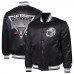 Las Vegas Raiders Starter Black Printed Triangle Graphic Satin Full-Snap Varsity Jacket