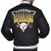 Pittsburgh Steelers Starter Black Printed Triangle Graphic Satin Full-Snap Varsity Jacket