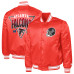 Куртка Atlanta Falcons Starter Red Printed Triangle Graphic Satin Full-Snap Varsity Куртка Atlanta Falcons Starter Red Printed Triangle Graphic Satin Full-Snap Varsity