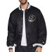 Куртка Baltimore Ravens Starter Black Printed Triangle Graphic Satin Full-Snap Varsity