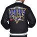 Куртка Baltimore Ravens Starter Black Printed Triangle Graphic Satin Full-Snap Varsity