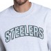 Pittsburgh Steelers Starter Ash Faceoff Fleece Sweatshirt