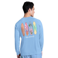 Buffalo Bills Margaritaville Light Blue Life's A Beach Long Sleeve Rashguard