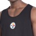 Pittsburgh Steelers MSX by Michael Strahan Black Energy Tank Top