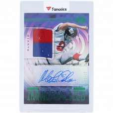 Morten Andersen New York Giants Autographed 2020 Panini Illusions Dual-Color Game-Used Relic #IJ-MAN #7/10 Card