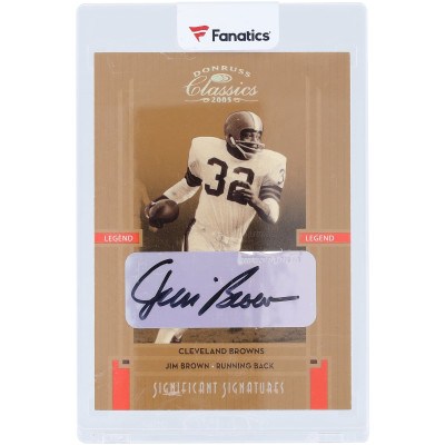 Карточка Jim Brown Cleveland Browns Autographed 2005 Donruss Classics Legend #109 #7/15
