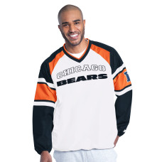 Пуловер Chicago Bears Starter White Infield Play Raglan V-Neck Jacket Пуловер Chicago Bears Starter White Infield Play Raglan V-Neck Jacket