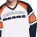 Пуловер Chicago Bears Starter White Infield Play Raglan V-Neck Jacket