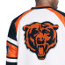 Пуловер Chicago Bears Starter White Infield Play Raglan V-Neck Jacket