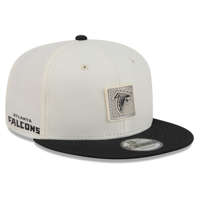 Бейсболка Atlanta Falcons New Era Cream/Black 2026 NFL Training Camp 9FIFTY