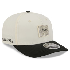Бейсболка Baltimore Ravens New Era Cream/Black 2026 NFL Training Camp 9SEVENTY