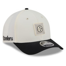 Бейсболка Pittsburgh Steelers New Era Cream/Black 2026 NFL Training Camp 9FORTY Бейсболка Pittsburgh Steelers New Era Cream/Black 2026 NFL Training Camp 9FORTY