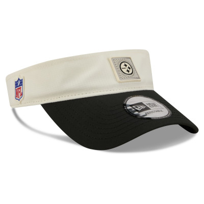 Pittsburgh Steelers New Era Cream/Black 2026 NFL Training Camp Adjustable Visor