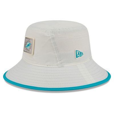 Бейсболка Miami Dolphins New Era Cream 2026 NFL Training Camp Sport Bucket