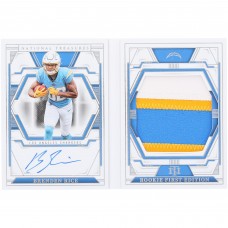 Brenden Rice Los Angeles Chargers Autographed 2023 Panini National Treasures Tri-Color Relic Booklet #RFES-BRE #39/99 Rookie Card