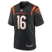 Cincinnati Bengals Joe Flacco Nike Black Team Game Jersey