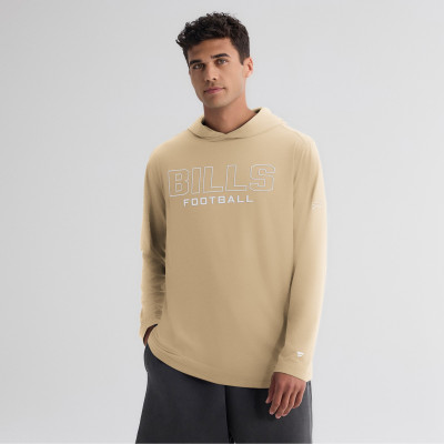 Футболка Buffalo Bills Fanatics Tan Clutch Long Sleeve Hooded