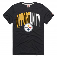 Unisex Pittsburgh Steelers Homage Charcoal 2025 Inspire Change Opportunity Tri-Blend T-Shirt