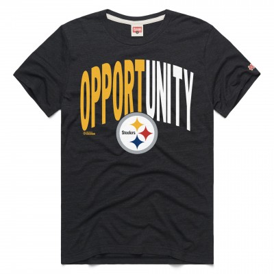 Unisex Pittsburgh Steelers Homage Charcoal 2025 Inspire Change Opportunity Tri-Blend T-Shirt