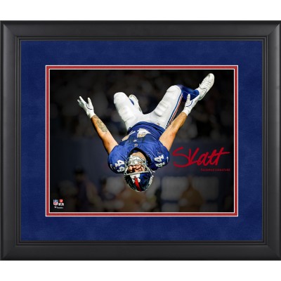 Cam Skattebo New York Giants Facsimile Signature Fanatics Authentic Framed 11 x 14 Spotlight Photograph