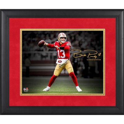 Brock Purdy San Francisco 49ers Facsimile Signature Fanatics Authentic Framed 11 x 14 Spotlight Photograph