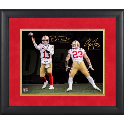 Christian McCaffrey & Brock Purdy San Francisco 49ers Facsimile Signature Fanatics Authentic Framed 11 x 14 Spotlight Photograph