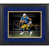 Justin Herbert Los Angeles Chargers Facsimile Signature Fanatics Authentic Framed 11 x 14 Spotlight Photograph