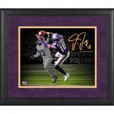 Justin Jefferson Minnesota Vikings Facsimile Signature Fanatics Authentic Framed 11 x 14 Spotlight Photograph