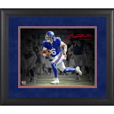 Jaxson Dart New York Giants Facsimile Signature Fanatics Authentic Framed 11 x 14 Spotlight Photograph