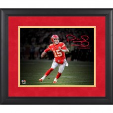 Patrick Mahomes Kansas City Chiefs Facsimile Signature Fanatics Authentic Framed 11 x 14 Spotlight Photograph