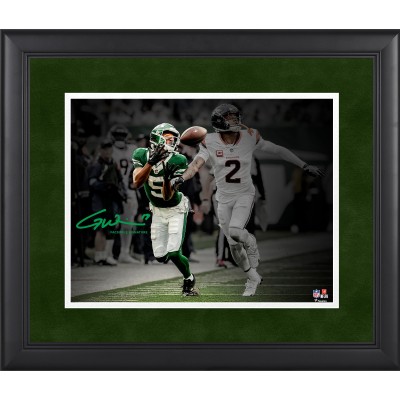 Garrett Wilson New York Jets Facsimile Signature Fanatics Authentic Framed 11 x 14 Spotlight Photograph