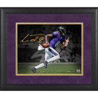 Фото в рамке Lamar Jackson Baltimore Ravens Facsimile Signature Fanatics Authentic 11 x 14 Spotlight