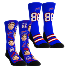Носки Unisex Buffalo Bills Dalton Kincaid Rock Em Football Guy Two-Pack Crew Set