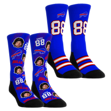 Носки Unisex Buffalo Bills Dawson Knox Rock Em Football Guy Two-Pack Crew Set
