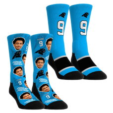 Носки Unisex Carolina Panthers Bryce Young Rock Em Football Guy Two-Pack Crew Set