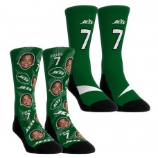 Unisex New York Jets Justin Fields Rock Em Socks Player Football Guy Two-Pack Crew Sock Set Unisex New York Jets Justin Fields Rock Em Socks Player Football Guy Two-Pack Crew Sock Set
