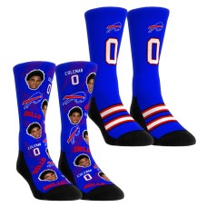 Носки Unisex Buffalo Bills Keon Coleman Rock Em Football Guy Two-Pack Crew Set