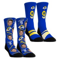 Matthew Stafford Los Angeles Rams Rock Em Socks Unisex Player Football Guy Two-Pack Crew Sock Set