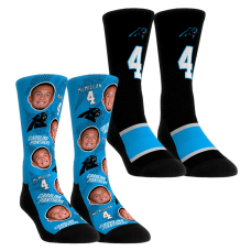 Носки Unisex Carolina Panthers Tetairoa McMillan Rock Em Football Guy Two-Pack Crew Set