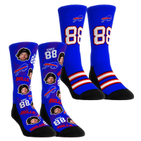Детские носки Buffalo Bills Dawson Knox Rock Em Football Guy Two-Pack Crew Set