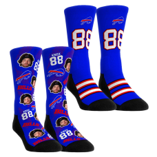 Детские носки Buffalo Bills Dawson Knox Rock Em Football Guy Two-Pack Crew Set