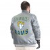 Los Angeles Rams G-III Sports by Carl Banks Adaptive Full-Snap Varsity Jacket - Gray